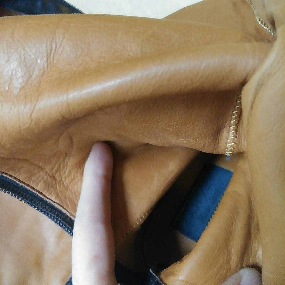 HP! Lanvin Sz 7 Brown Leather Flat Boots - Picture 6 of 8